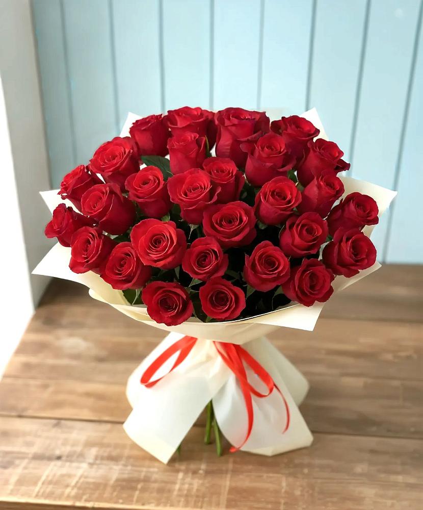 Букет 29 Красных роз в Новый