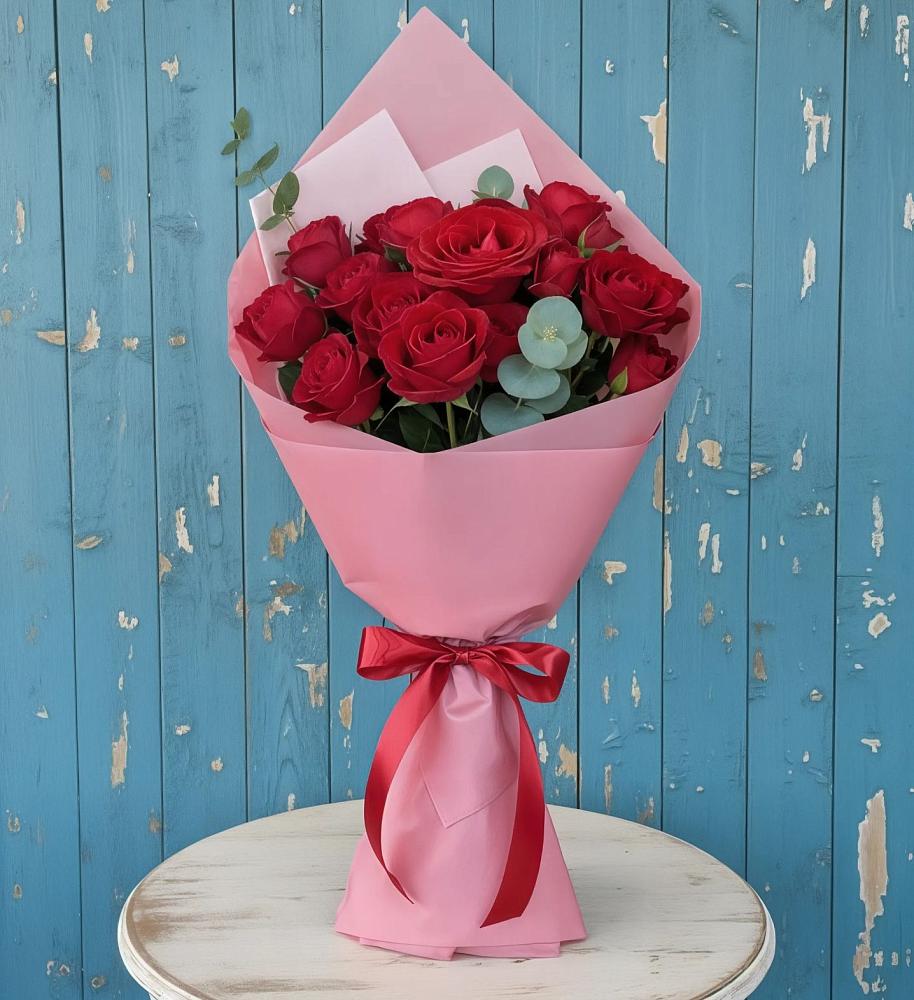 Букет цветов из: Розы в Новый