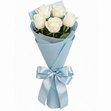 Букет 5 Белых роз Проуд #REPLACE_PRED# Новый