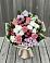 Букет цветов из: Альстромерии, Гвоздики, Розы и Хризантемы в Новый