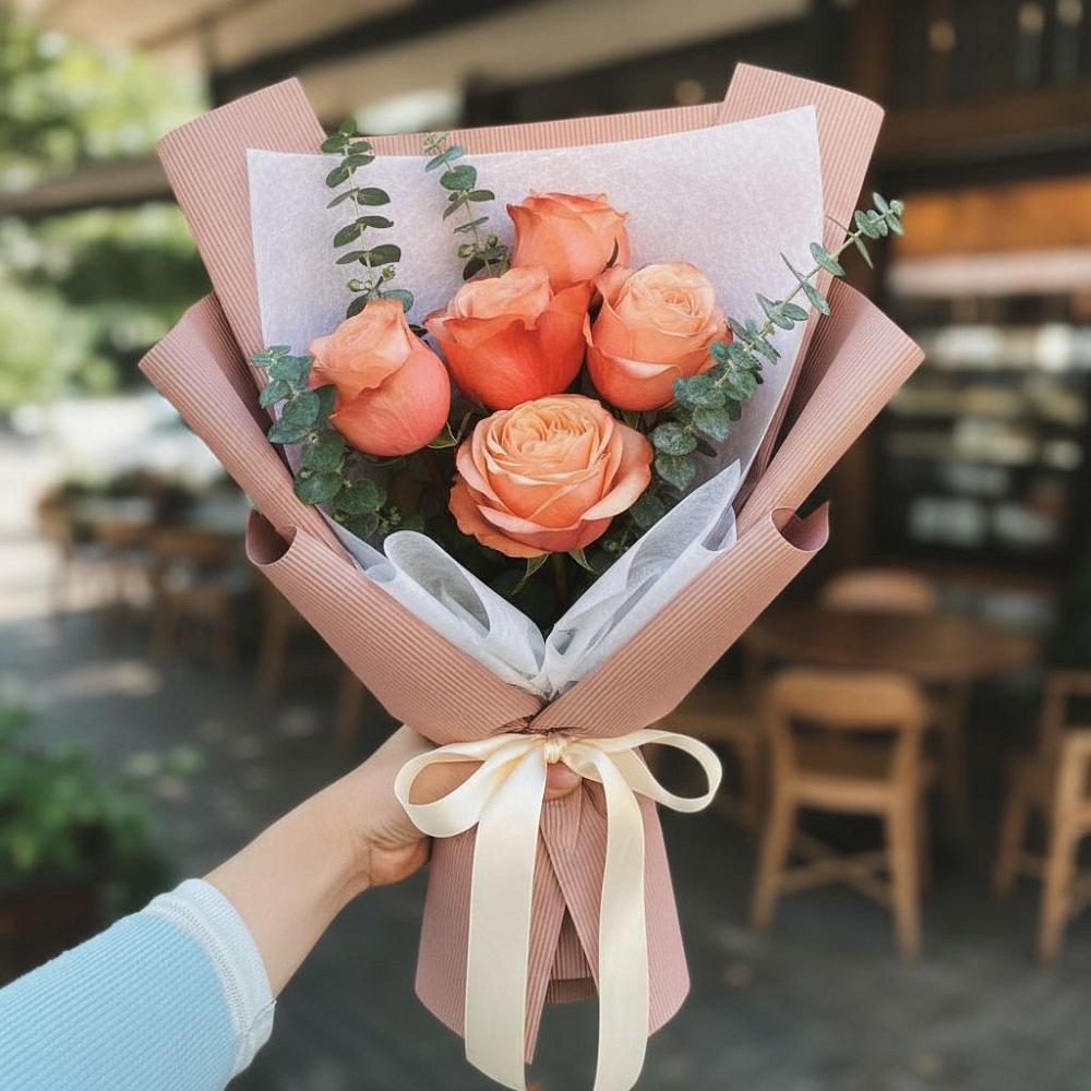 Букет цветов из: Розы в Новый