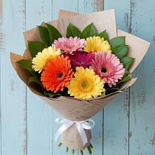 Букет цветов из:  Герберы #REPLACE_PRED# Новый