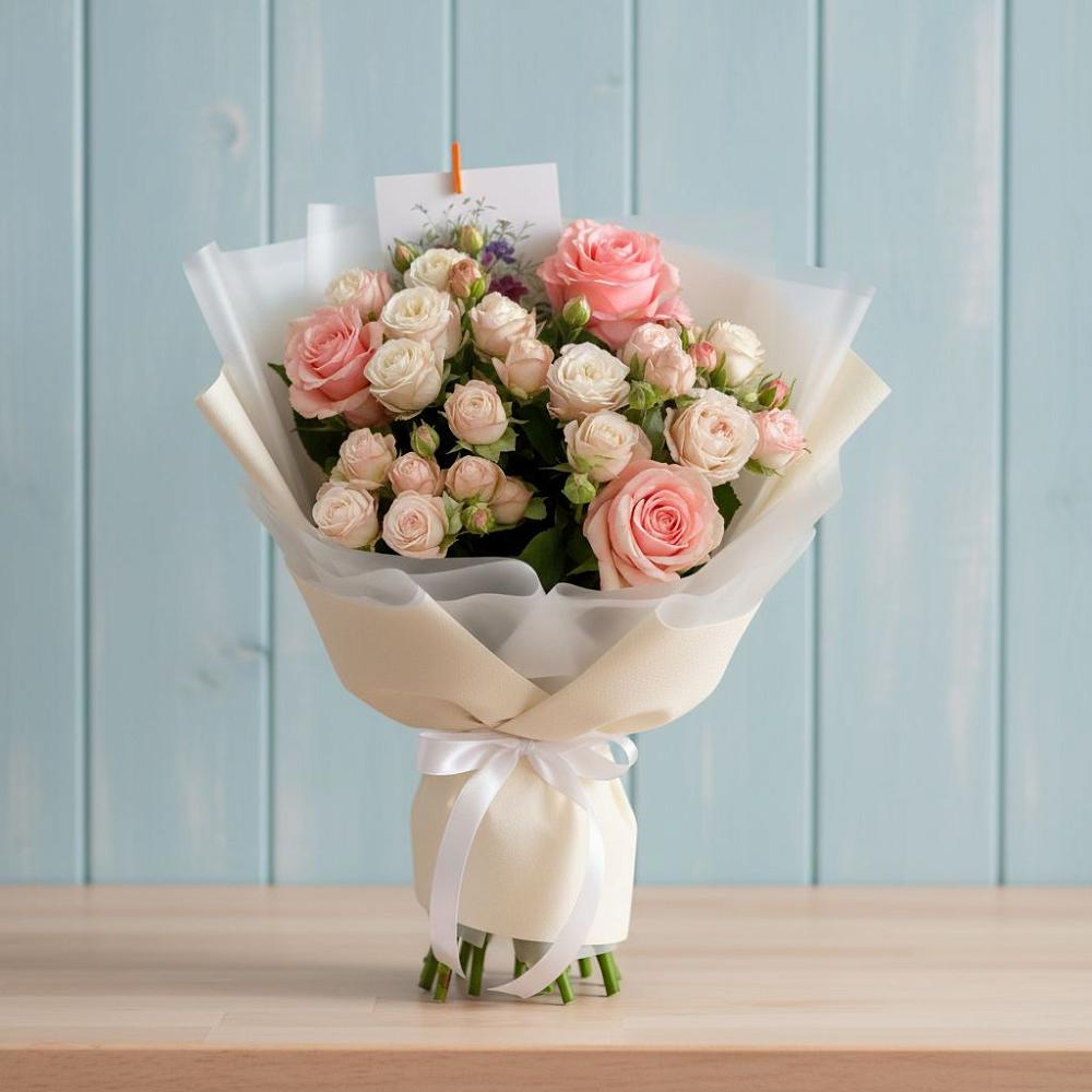 Букет цветов из: Розы в Новый