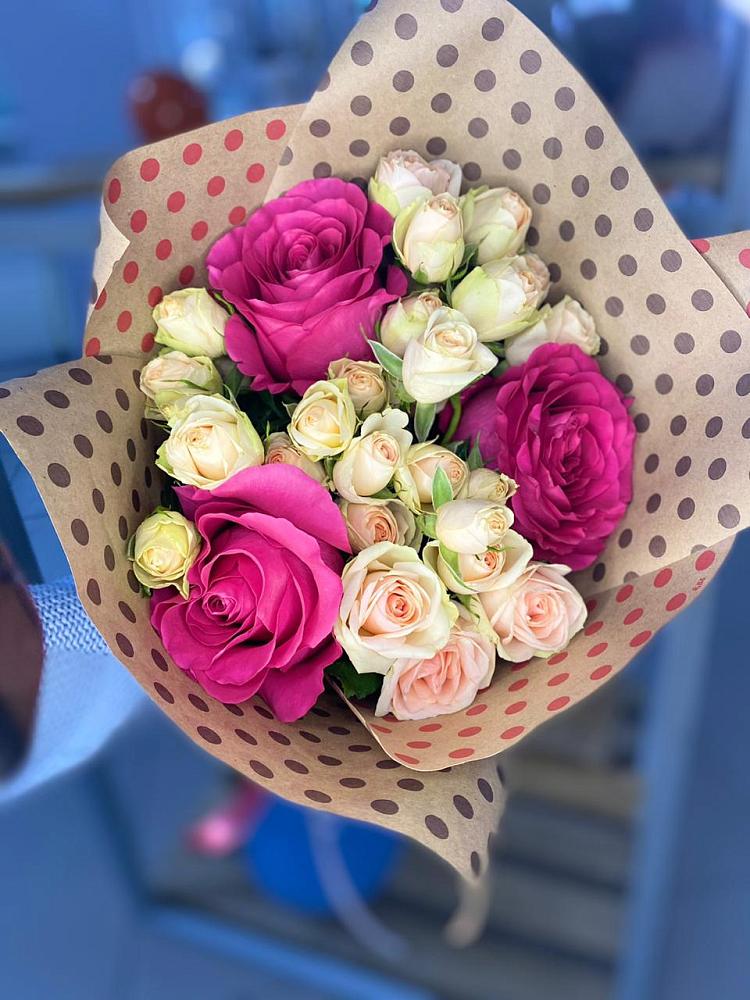 Букет цветов из: Розы в Новый