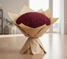 Букет 101 Красная роза в Новый