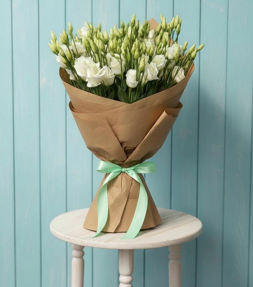 Букет цветов из: Лизиантусы в Новый