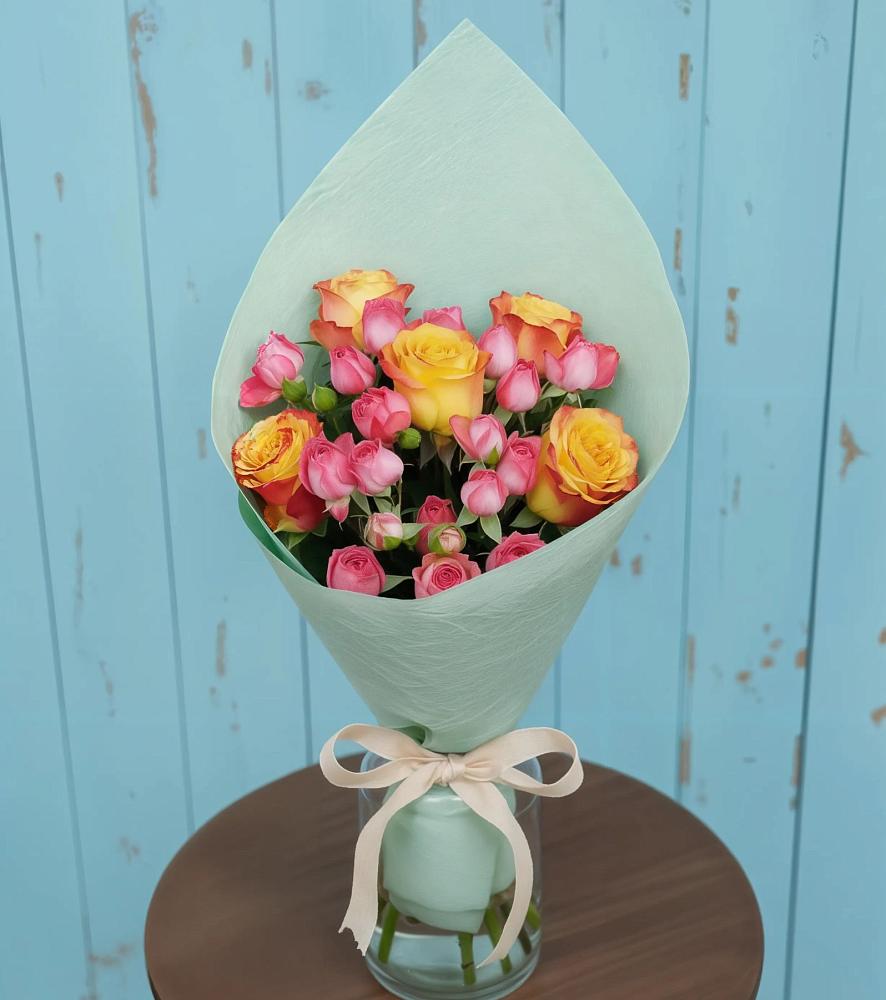 Букет цветов из: Розы в Новый