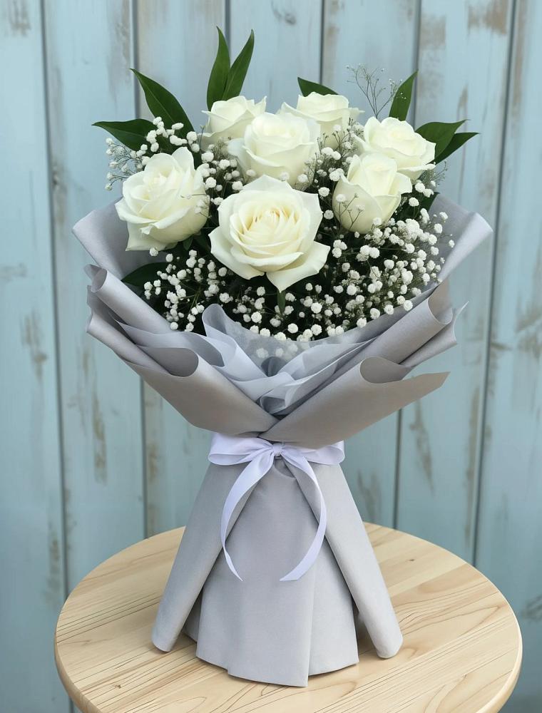 Букет цветов из: Розы в Новый