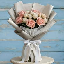 Букет цветов из:  Розы в Новый