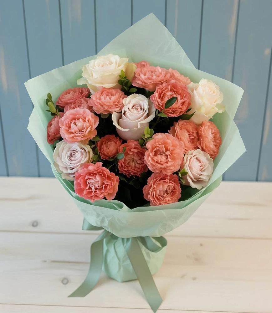 Букет цветов из: Розы в Новый