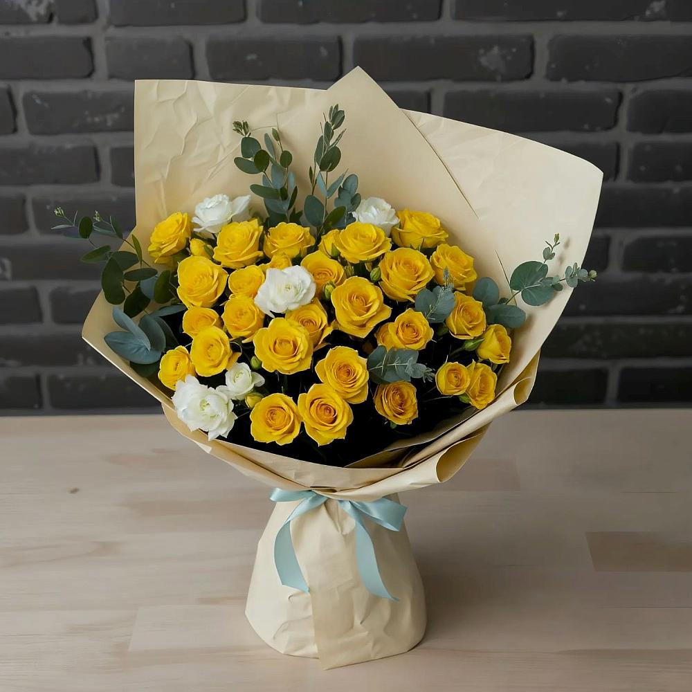 Букет цветов из: Розы в Новый