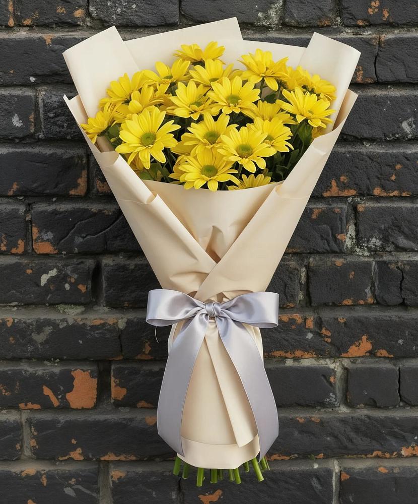 Букет цветов из: Хризантемы в Новый