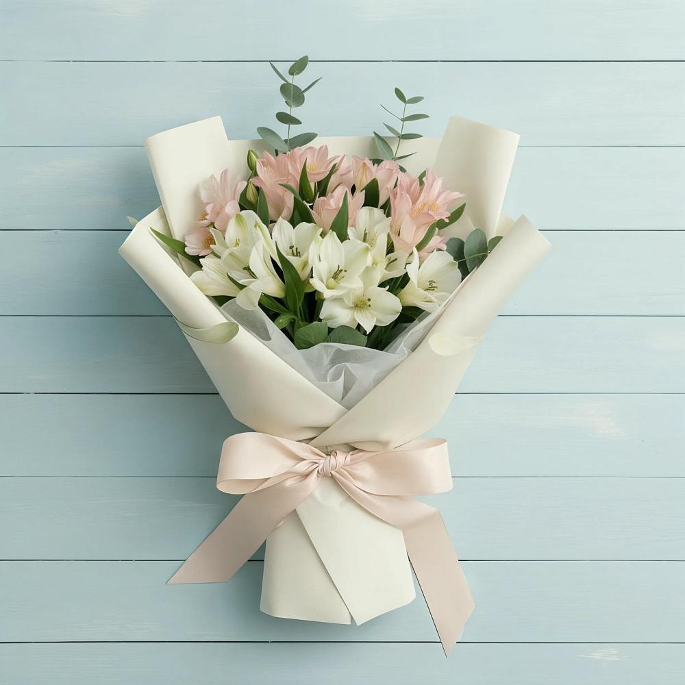 Букет цветов из: Альстромерии в Новый