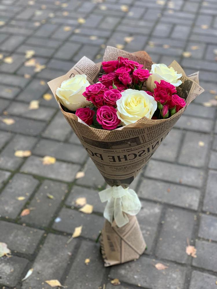 Букет цветов из: Розы в Новый