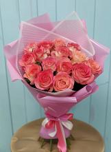 Букет 15 Розовых роз Равель #REPLACE_PRED# Новый
