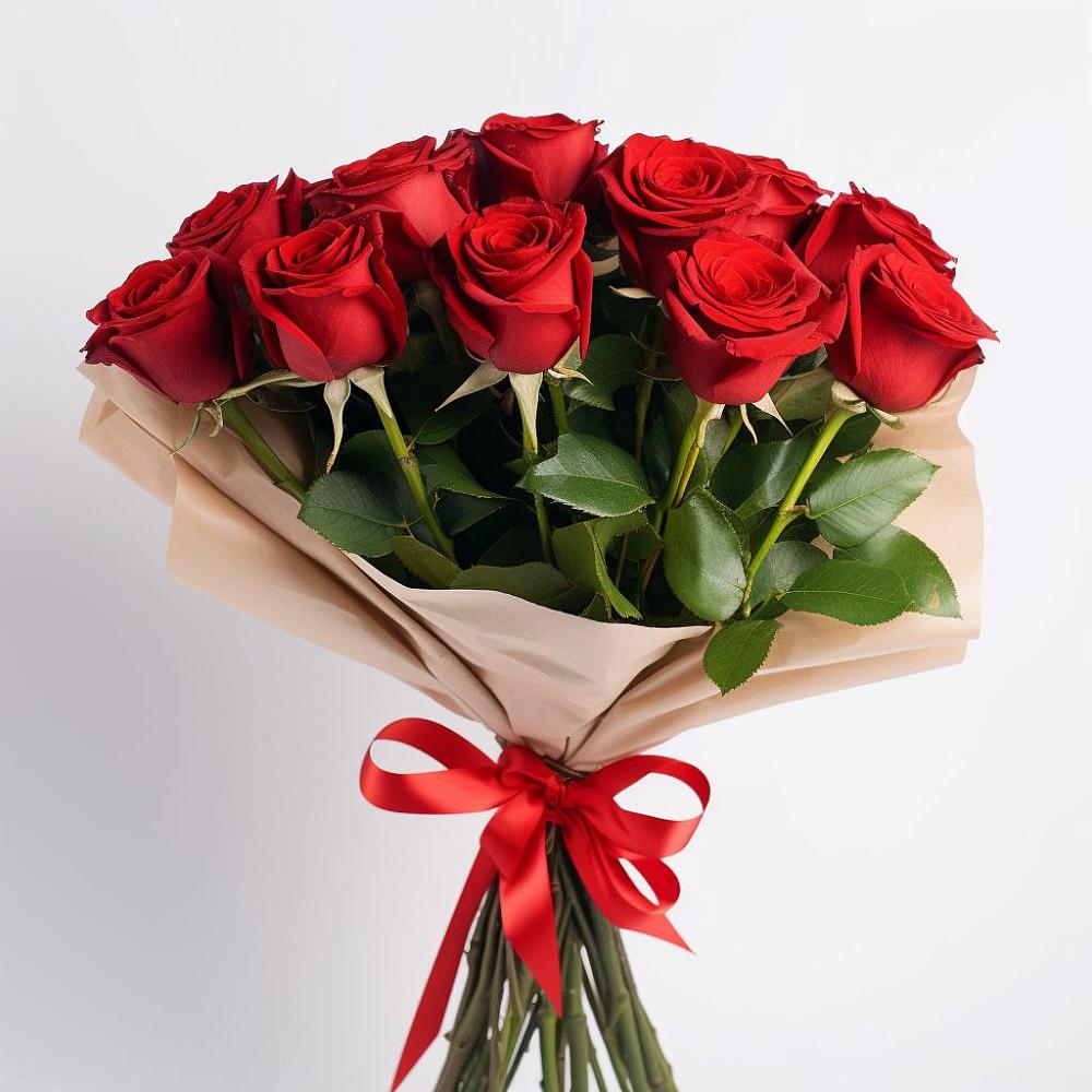 Букет 11 Красных роз Эдлесс Лав в Новый