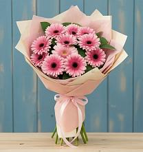 Букет цветов из:  Герберы в Новый
