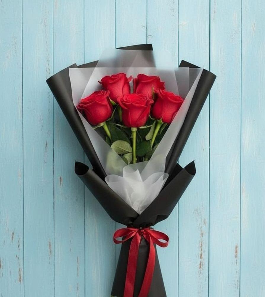 Букет цветов из: Розы в Новый