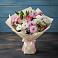 Букет цветов из: Хризантемы, Альстромерии и Розы в Новый